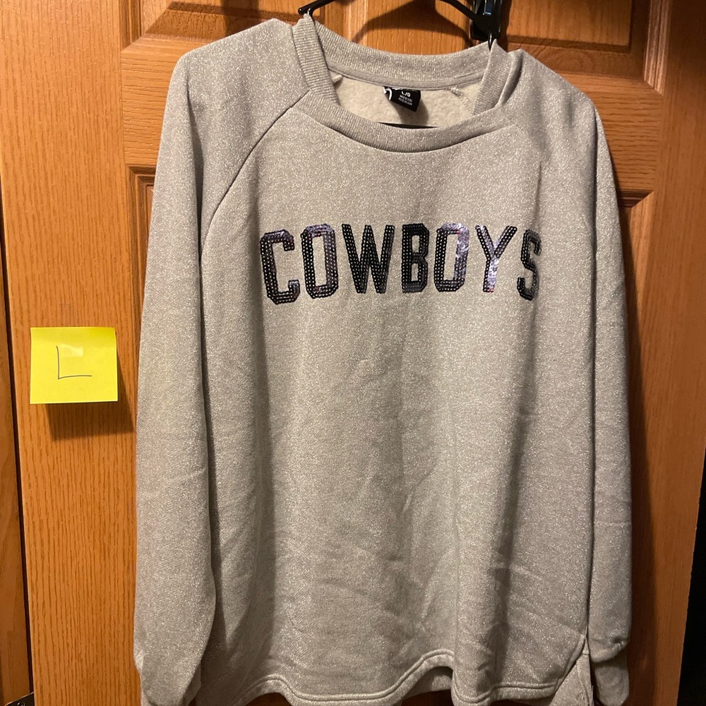 Gray Cowboys Sweatshirt